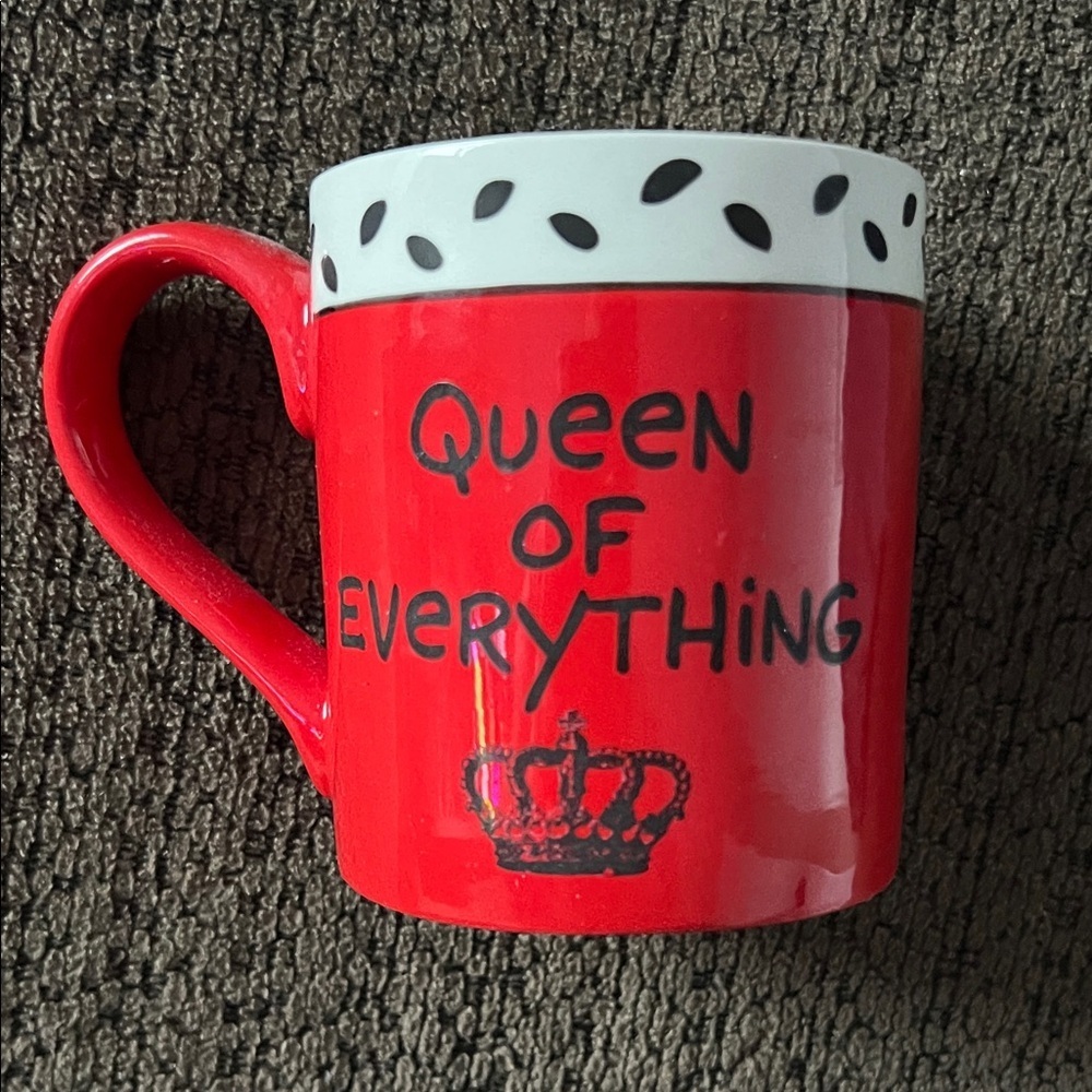Our Name Is Mud Queen Of Everything Red Ceramic Coffee Mug